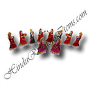 Thick Wood Gopi And Gwal Cut Out Set