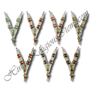 Three Layer Moti Mala With Diamond Square Padak Choki (M-69)