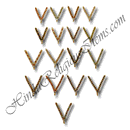 Gold Metal Diamond Haar With Moti Latkan (M-2)