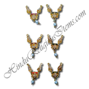 Gold Metal Meenakari And Moti Haas