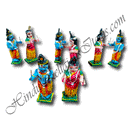 Wooden 3D Radha Krishna Dadiya Raas