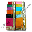 Satin Colored Pichwai with Golden Lace