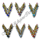 Golden Mala With Colored Diamond Three Layer Gadi Mala/Haar (M-68)