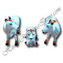 Gaay (Cow) Animal Fiber Swarup / Khilona ( 6 Inch)