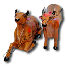 Chhapa Wali Gaay (Cow) Animal Fiber Swarup / Khilona