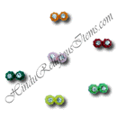 Colorful Moti Karnful With Diamond