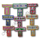 Lalan Hand Painted White Cotton Chira Vastra with coloured lace