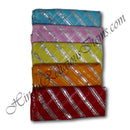 Doriya Leheriya With Silver Lace Fabric/ Kapad  [DLS]