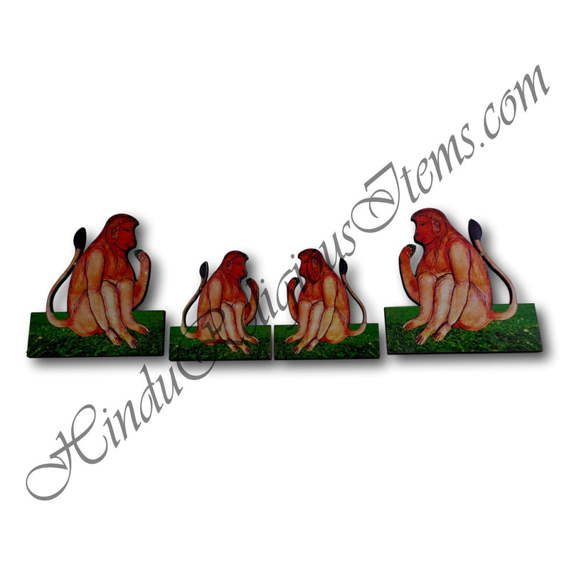 High Quality MDF Monkey Cut Out (Set of 2)