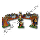 High-Quality MDF Gau Charan Cut Out (Set of 6)