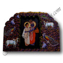 High-Quality MDF Girikandra With Frame of Shrinathji Pratham Milan / Mangla Swarup Cut Out