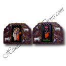 High-Quality MDF Girikandra With Frame of Shrinathji Pratham Milan / Mangla Swarup Cut Out