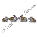 Kundan With Moti Metal Meenakari Painted 3D Khilona (Animal toys)