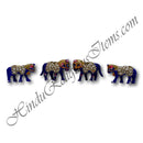 Kundan With Moti Metal Meenakari Painted 3D Khilona (Animal toys)