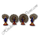 Kundan With Moti Metal Meenakari Painted 3D Khilona (Animal toys)