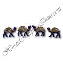 Kundan With Moti Metal Meenakari Painted 3D Khilona (Animal toys)
