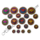 Lalan Satin Round Vastra With Radha-Krishna Or Peacock Design (VR-3)