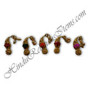 Golden Meenakari Sheeshful In Kamal Shape With Moti Latkan (MSKL-1)