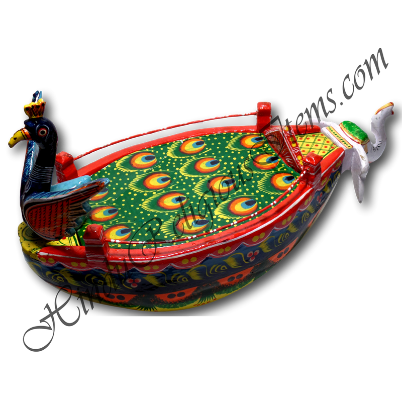 Wooden Painted Naav (Boat)