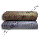 Brocade Jaipuri Jhari With Flower Design And Multicolor Dot Fabric/ Kapad [BJJFD]