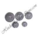 Lalan Decorative Round Vastra With Silver Jhari And Tikli (VR-1)