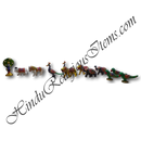 Metal Meenakari painted 3D Khilona (Animal toys)