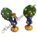 Metal Meenakari painted 3D Khilona (Animal toys)
