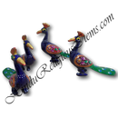 Metal Meenakari painted 3D Khilona (Animal toys)