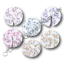 Lalan Cotton White Round Vastra With Print Work