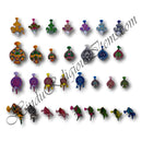 Zardosi / Resham Mukut, Katra, Tipara, Chandrika.