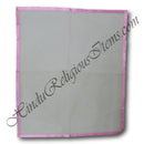 White Cotton Pichwai With Satin lace (Magji)(WCSL)