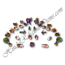 Metal Meenakari painted 3D Khilona (Animal toys)