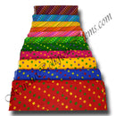 Cambric Cotton With Ek Dhari/ Ekdali Bandhani/ Chundadi Fabric/ Kapad(CCEDB)