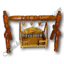 Sagwan Round Carved Palna (Cradle)