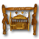 Sagwan Round Carved Palna (Cradle)