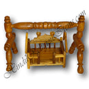 Sagwan Round Carved Palna (Cradle)