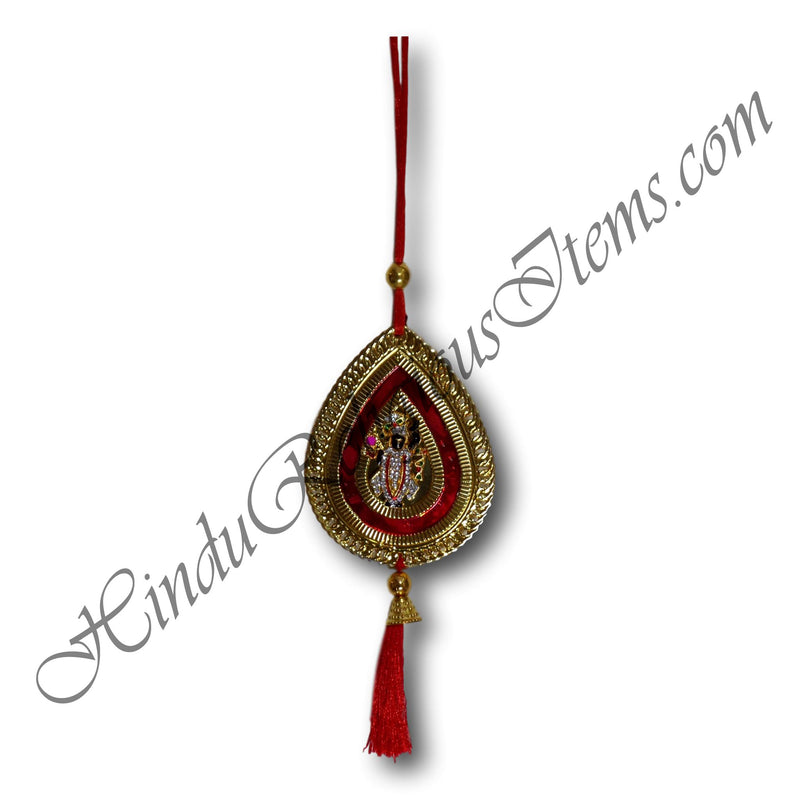 Decorative Gold Metal Plate Shreenathji Latkan