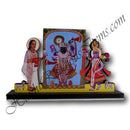 High Quality Tri-Swarup With Cows MDF Cut-Out (GovardhannathJi, Yamunaji, Mahaprabhuji)