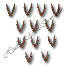 Diamond And Meenakari Haar With Square Pendant M-10