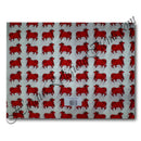 Cambric Cotton With Heavy Material Coloured Cow Print  Fabric/Kapad(CCHCCP)