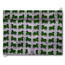 Cambric Cotton With Heavy Material Coloured Cow Print  Fabric/Kapad(CCHCCP)